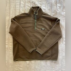 L.L. Bean Men's Airlight Knit Pullover - Brown w/ Green trim